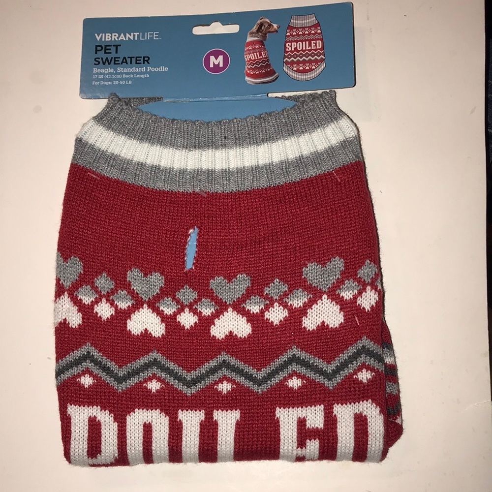 NWOT Knitted Pet Sweater
